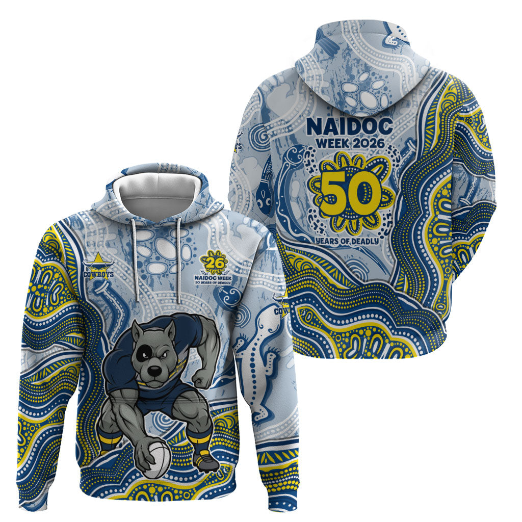 North Queensland Cowboys NAIDOC Week 2026 Zip Hoodie First Nations of Australia Aboriginal Mascot Rugby