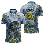 North Queensland Cowboys NAIDOC Week 2026 Zipper Polo Shirt First Nations of Australia Aboriginal Mascot Rugby