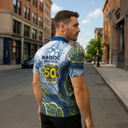 North Queensland Cowboys NAIDOC Week 2026 Zipper Polo Shirt First Nations of Australia Aboriginal Mascot Rugby