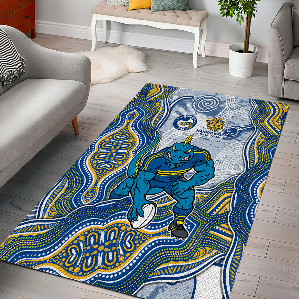 Parramatta Eels NAIDOC Week 2026 Area Rug First Nations of Australia Aboriginal Mascot Rugby