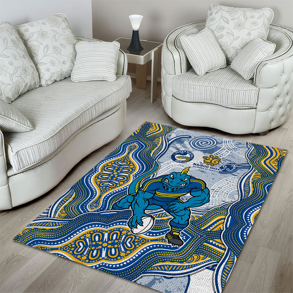 Parramatta Eels NAIDOC Week 2026 Area Rug First Nations of Australia Aboriginal Mascot Rugby