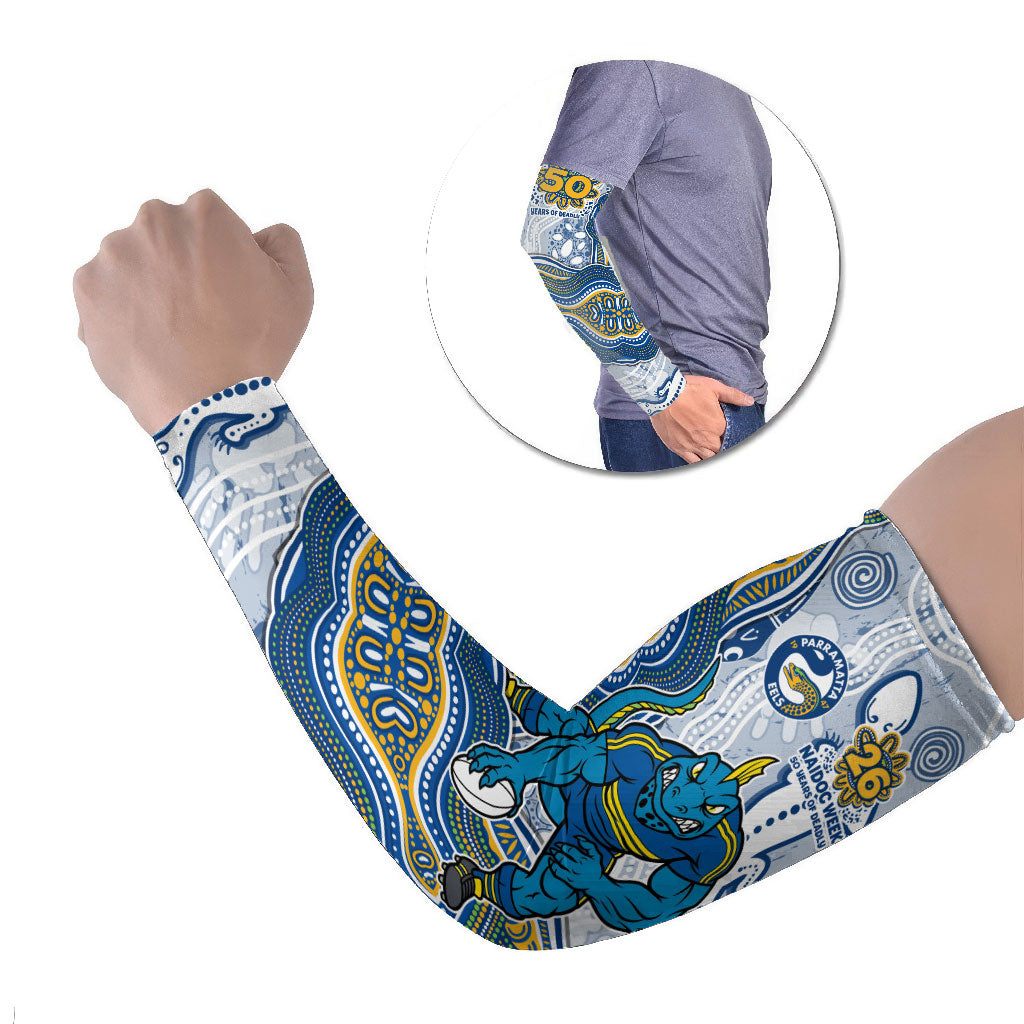 Parramatta Eels NAIDOC Week 2026 Arm Sleeves First Nations of Australia Aboriginal Mascot Rugby