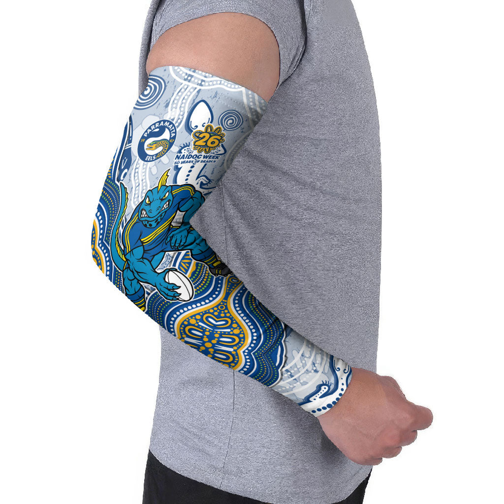 Parramatta Eels NAIDOC Week 2026 Arm Sleeves First Nations of Australia Aboriginal Mascot Rugby