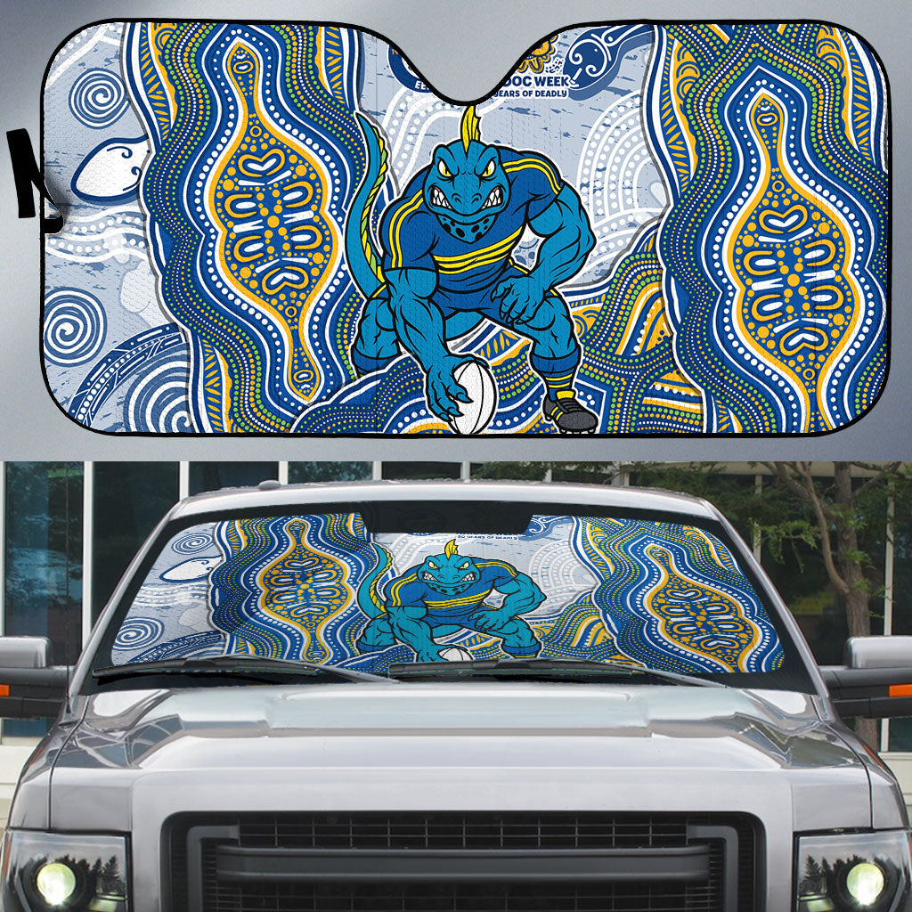 Parramatta Eels NAIDOC Week 2026 Auto Sun Shade First Nations of Australia Aboriginal Mascot Rugby