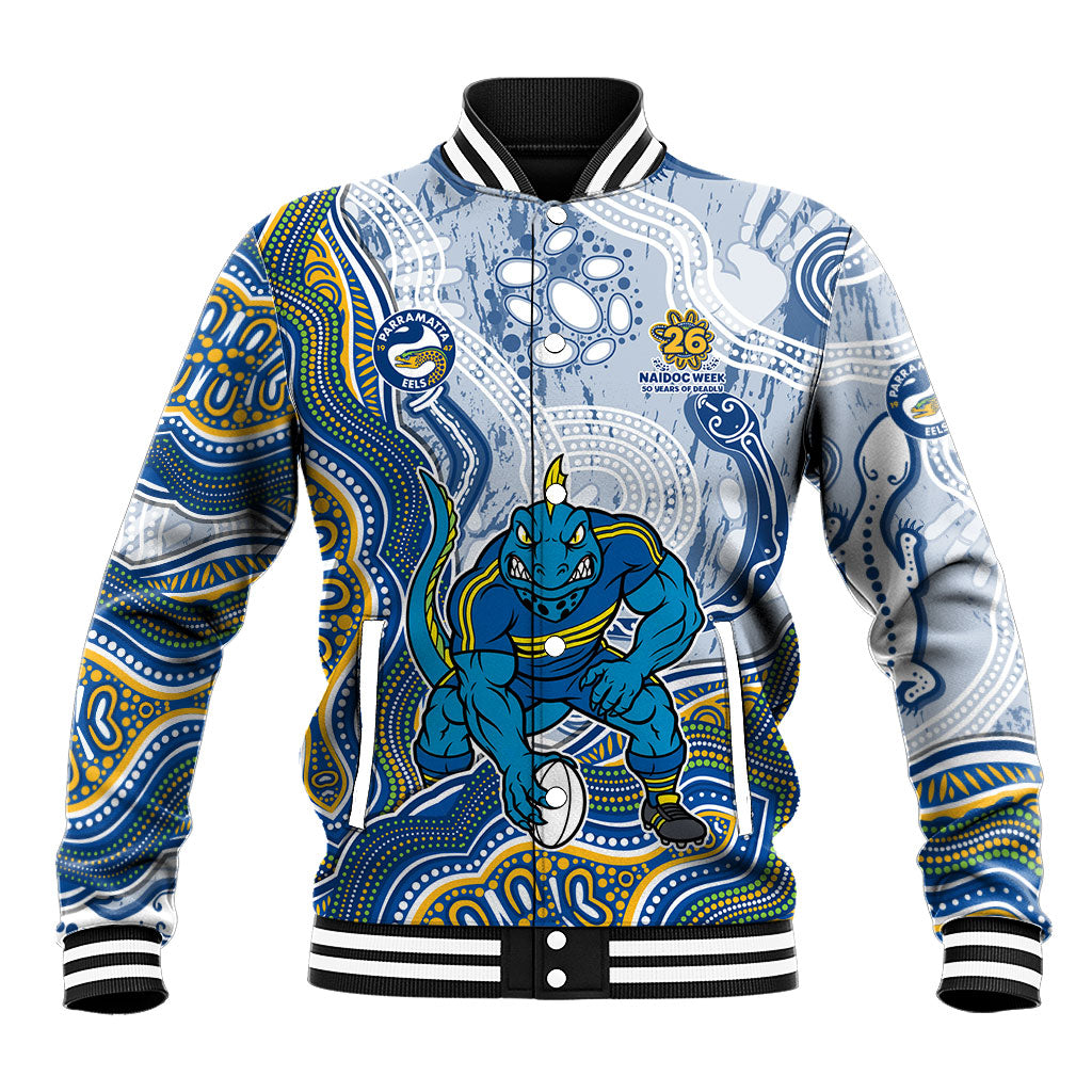 Parramatta Eels NAIDOC Week 2026 Baseball Jacket First Nations of Australia Aboriginal Mascot Rugby