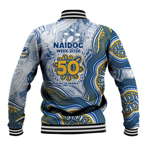 Parramatta Eels NAIDOC Week 2026 Baseball Jacket First Nations of Australia Aboriginal Mascot Rugby