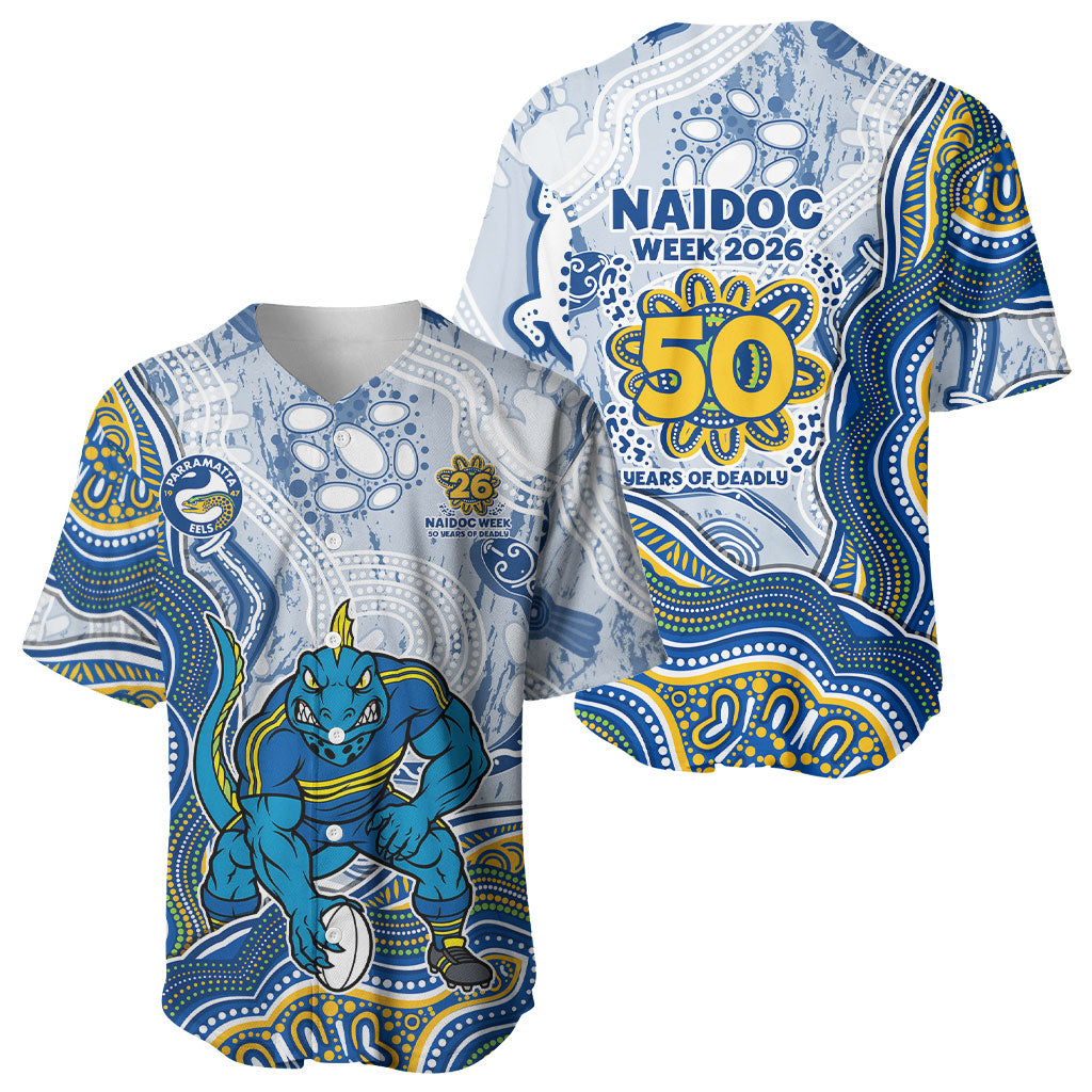 Parramatta Eels NAIDOC Week 2026 Baseball Jersey First Nations of Australia Aboriginal Mascot Rugby