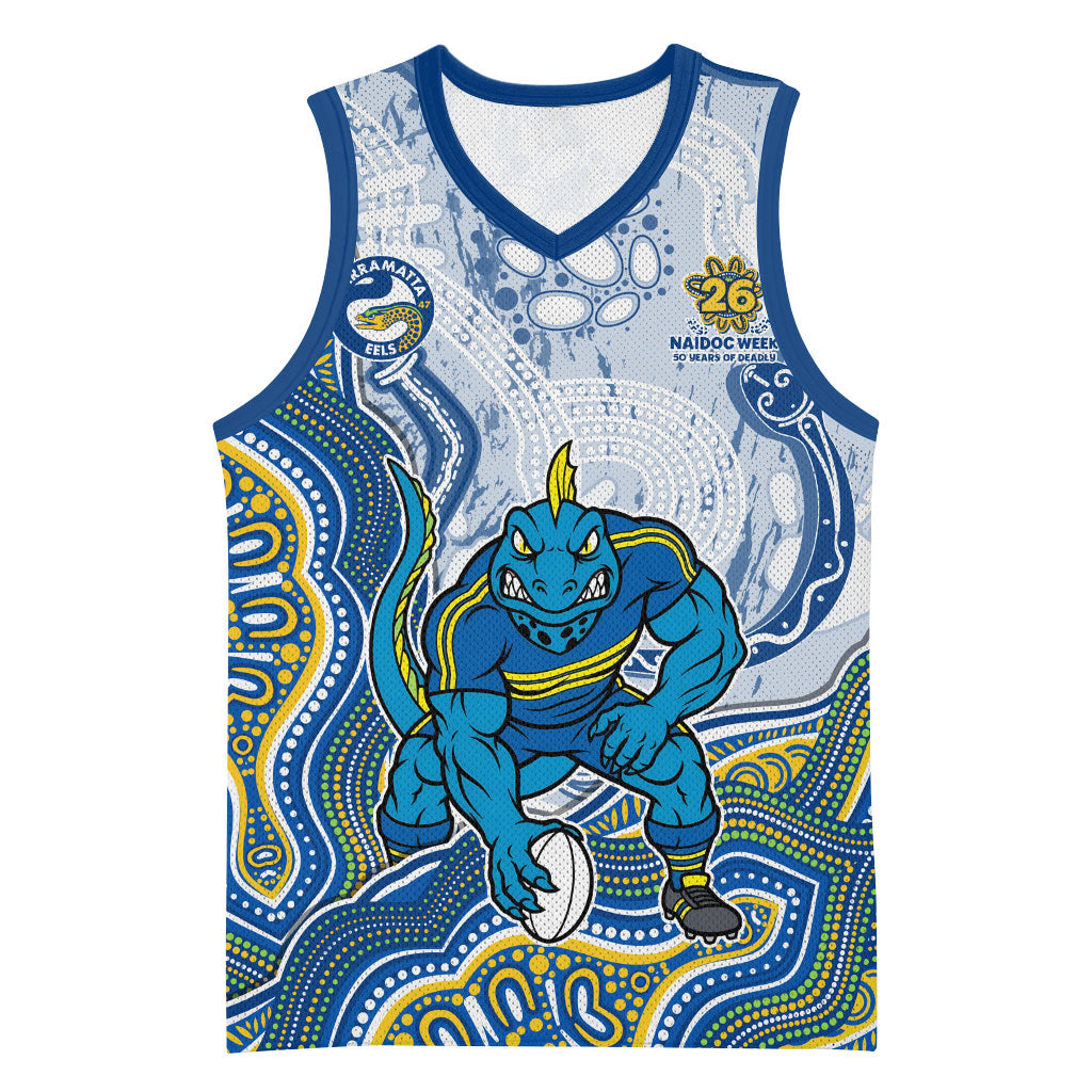 Parramatta Eels NAIDOC Week 2026 Basketball Jersey First Nations of Australia Aboriginal Mascot Rugby