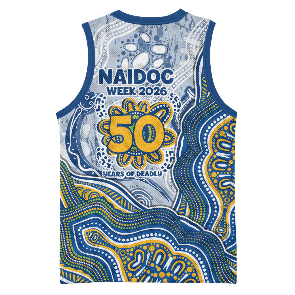 Parramatta Eels NAIDOC Week 2026 Basketball Jersey First Nations of Australia Aboriginal Mascot Rugby