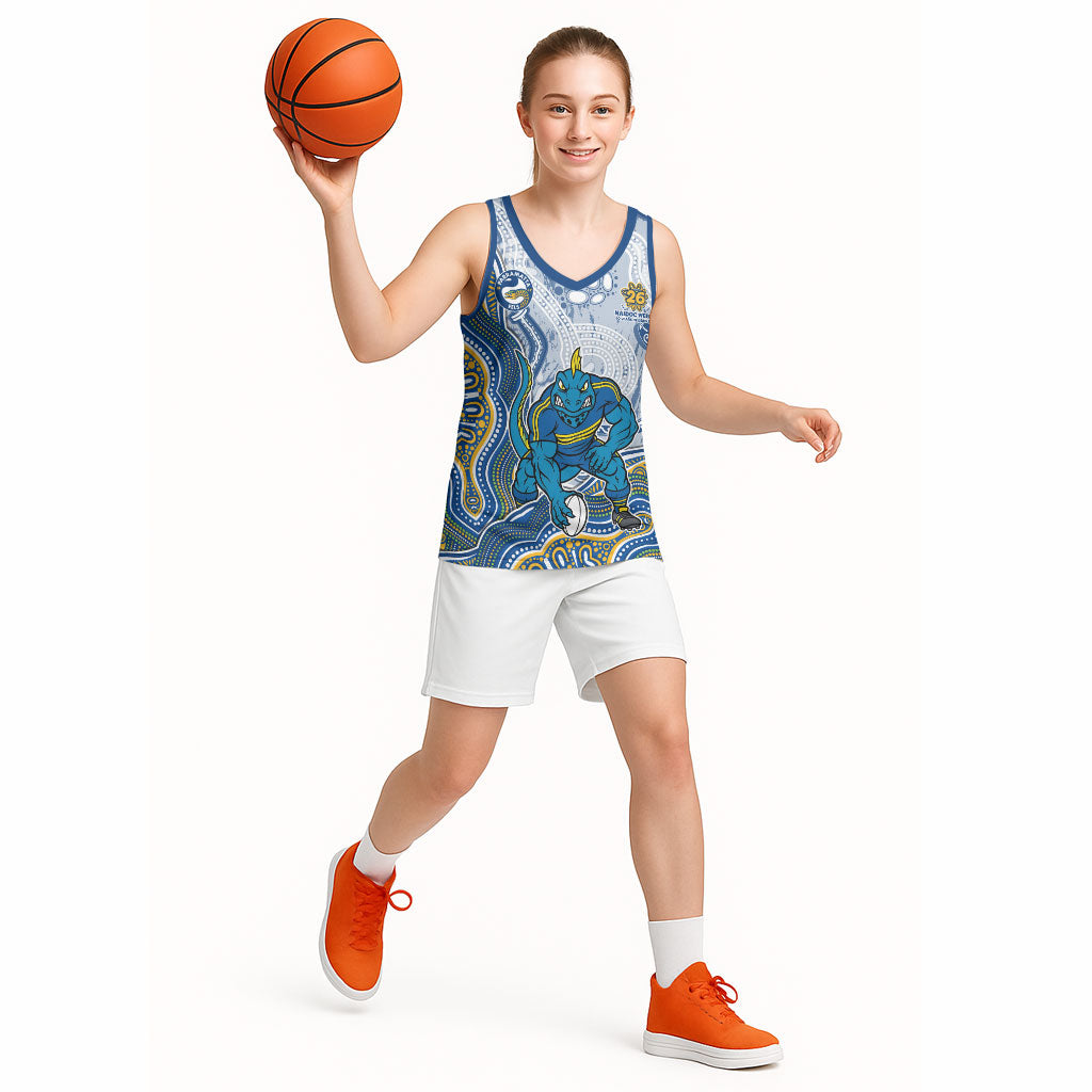 Parramatta Eels NAIDOC Week 2026 Basketball Jersey First Nations of Australia Aboriginal Mascot Rugby