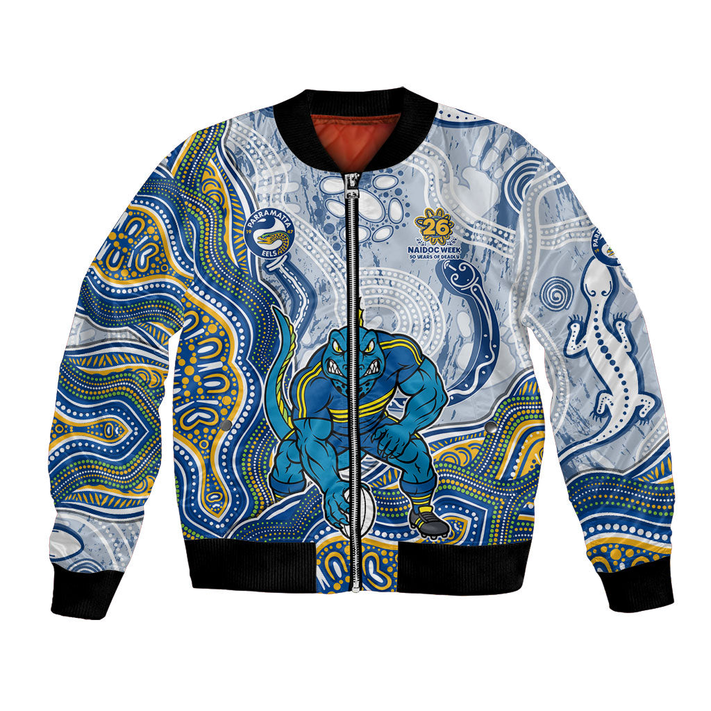 Parramatta Eels NAIDOC Week 2026 Bomber Jacket First Nations of Australia Aboriginal Mascot Rugby