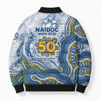 Parramatta Eels NAIDOC Week 2026 Bomber Puffer Jacket First Nations of Australia Aboriginal Mascot Rugby