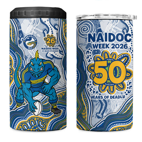 Parramatta Eels NAIDOC Week 2026 4 in 1 Can Cooler Tumbler First Nations of Australia Aboriginal Mascot Rugby