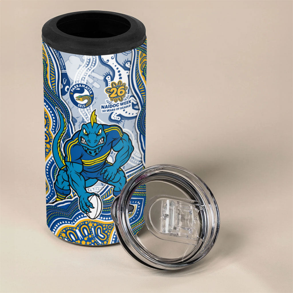 Parramatta Eels NAIDOC Week 2026 4 in 1 Can Cooler Tumbler First Nations of Australia Aboriginal Mascot Rugby