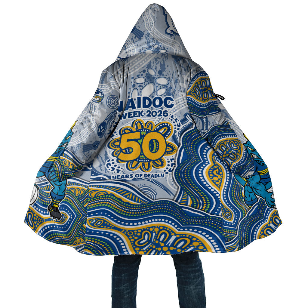 Parramatta Eels NAIDOC Week 2026 Cloak First Nations of Australia Aboriginal Mascot Rugby