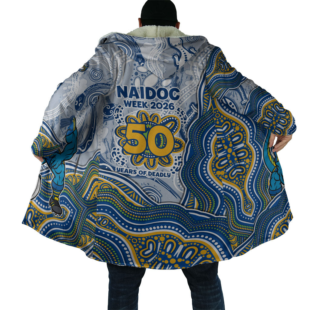 Parramatta Eels NAIDOC Week 2026 Cloak First Nations of Australia Aboriginal Mascot Rugby