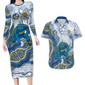 Parramatta Eels NAIDOC Week 2026 Couples Matching Long Sleeve Bodycon Dress and Hawaiian Shirt First Nations of Australia Aboriginal Mascot Rugby