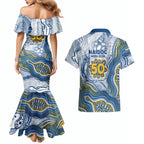 Parramatta Eels NAIDOC Week 2026 Couples Matching Mermaid Dress and Hawaiian Shirt First Nations of Australia Aboriginal Mascot Rugby