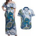 Parramatta Eels NAIDOC Week 2026 Couples Matching Off Shoulder Maxi Dress and Hawaiian Shirt First Nations of Australia Aboriginal Mascot Rugby