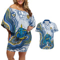 Parramatta Eels NAIDOC Week 2026 Couples Matching Off Shoulder Short Dress and Hawaiian Shirt First Nations of Australia Aboriginal Mascot Rugby