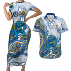 Parramatta Eels NAIDOC Week 2026 Couples Matching Short Sleeve Bodycon Dress and Hawaiian Shirt First Nations of Australia Aboriginal Mascot Rugby
