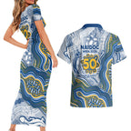 Parramatta Eels NAIDOC Week 2026 Couples Matching Short Sleeve Bodycon Dress and Hawaiian Shirt First Nations of Australia Aboriginal Mascot Rugby