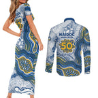 Parramatta Eels NAIDOC Week 2026 Couples Matching Short Sleeve Bodycon Dress and Long Sleeve Button Shirt First Nations of Australia Aboriginal Mascot Rugby