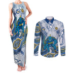 Parramatta Eels NAIDOC Week 2026 Couples Matching Tank Maxi Dress and Long Sleeve Button Shirt First Nations of Australia Aboriginal Mascot Rugby