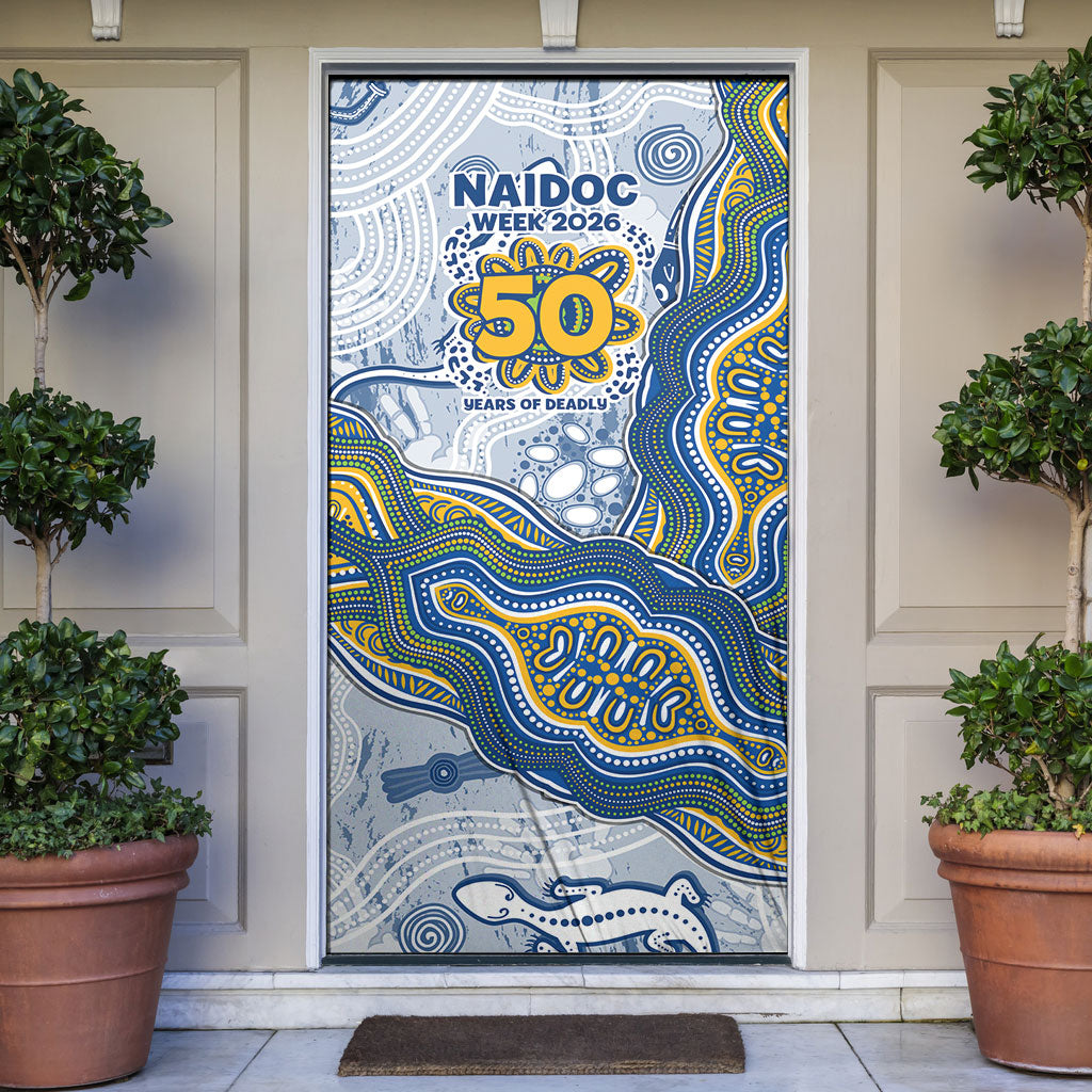 Parramatta Eels NAIDOC Week 2026 Door Cover First Nations of Australia Aboriginal Mascot Rugby