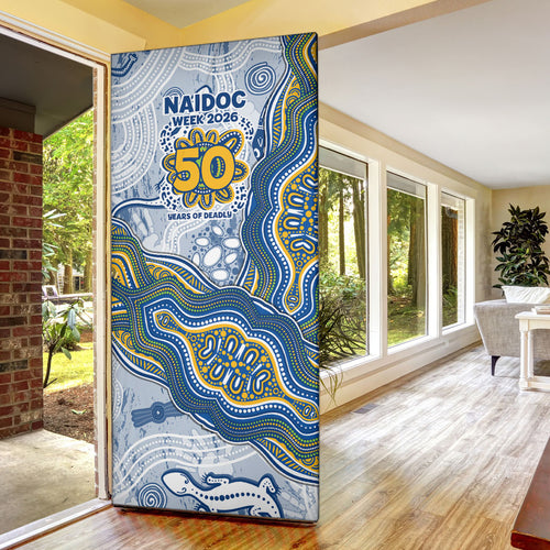 Parramatta Eels NAIDOC Week 2026 Door Cover First Nations of Australia Aboriginal Mascot Rugby