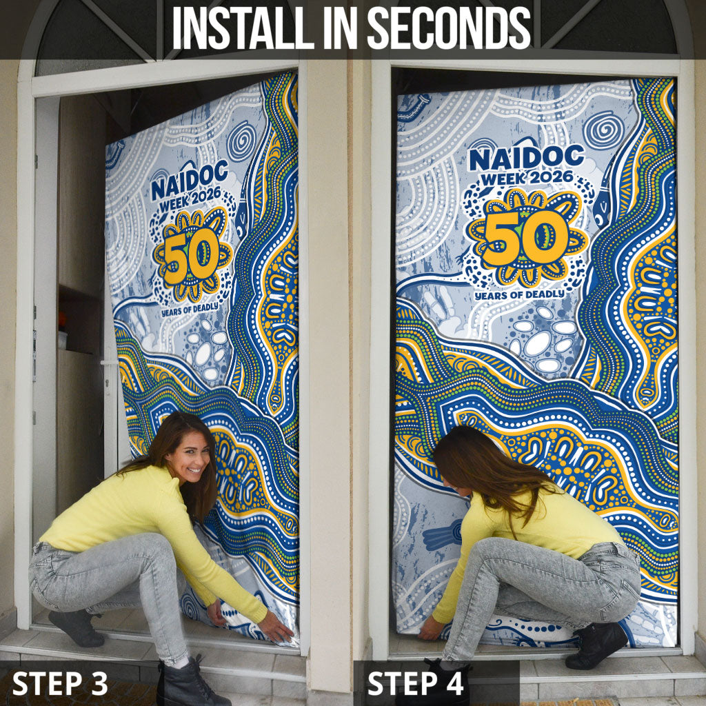 Parramatta Eels NAIDOC Week 2026 Door Cover First Nations of Australia Aboriginal Mascot Rugby