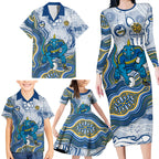 Parramatta Eels NAIDOC Week 2026 Family Matching Long Sleeve Bodycon Dress and Hawaiian Shirt First Nations of Australia Aboriginal Mascot Rugby