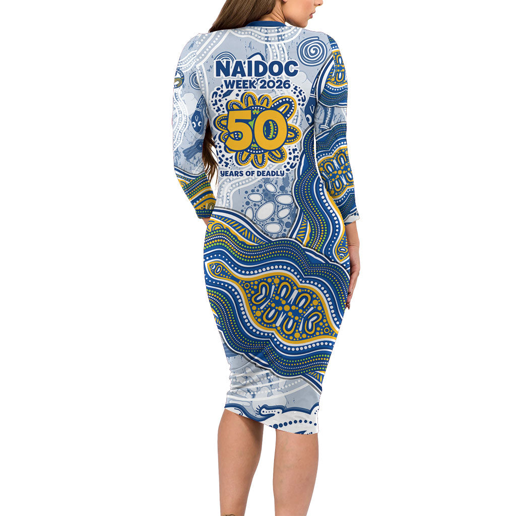 Parramatta Eels NAIDOC Week 2026 Family Matching Long Sleeve Bodycon Dress and Hawaiian Shirt First Nations of Australia Aboriginal Mascot Rugby