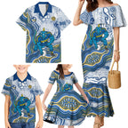 Parramatta Eels NAIDOC Week 2026 Family Matching Mermaid Dress and Hawaiian Shirt First Nations of Australia Aboriginal Mascot Rugby