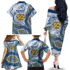 Parramatta Eels NAIDOC Week 2026 Family Matching Off The Shoulder Long Sleeve Dress and Hawaiian Shirt First Nations of Australia Aboriginal Mascot Rugby