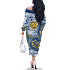 Parramatta Eels NAIDOC Week 2026 Family Matching Off The Shoulder Long Sleeve Dress and Hawaiian Shirt First Nations of Australia Aboriginal Mascot Rugby