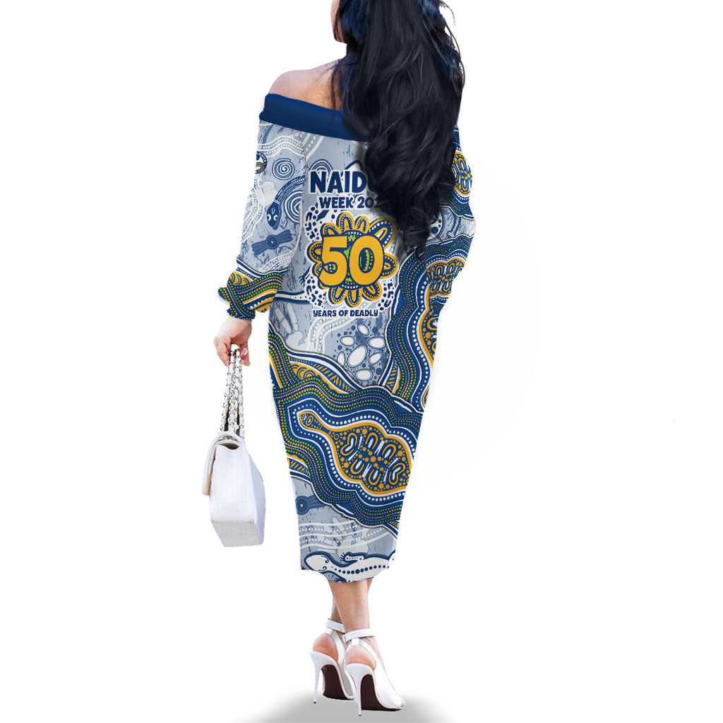 Parramatta Eels NAIDOC Week 2026 Family Matching Off The Shoulder Long Sleeve Dress and Hawaiian Shirt First Nations of Australia Aboriginal Mascot Rugby
