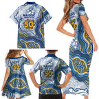 Parramatta Eels NAIDOC Week 2026 Family Matching Short Sleeve Bodycon Dress and Hawaiian Shirt First Nations of Australia Aboriginal Mascot Rugby