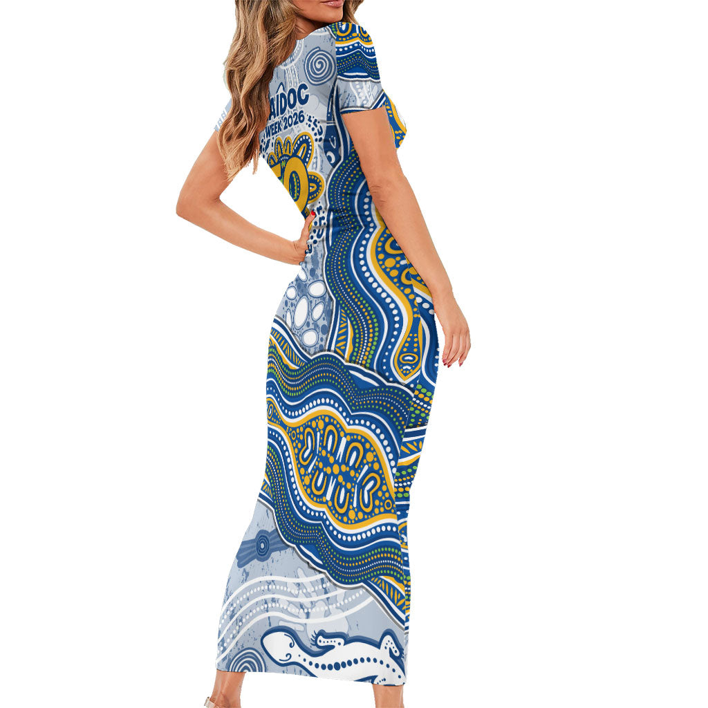 Parramatta Eels NAIDOC Week 2026 Family Matching Short Sleeve Bodycon Dress and Hawaiian Shirt First Nations of Australia Aboriginal Mascot Rugby