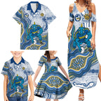 Parramatta Eels NAIDOC Week 2026 Family Matching Summer Maxi Dress and Hawaiian Shirt First Nations of Australia Aboriginal Mascot Rugby
