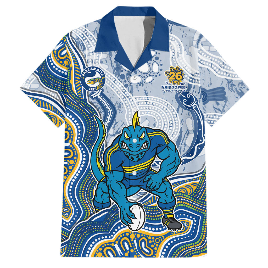Parramatta Eels NAIDOC Week 2026 Family Matching Summer Maxi Dress and Hawaiian Shirt First Nations of Australia Aboriginal Mascot Rugby