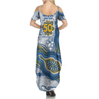 Parramatta Eels NAIDOC Week 2026 Family Matching Summer Maxi Dress and Hawaiian Shirt First Nations of Australia Aboriginal Mascot Rugby