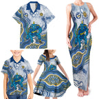 Parramatta Eels NAIDOC Week 2026 Family Matching Tank Maxi Dress and Hawaiian Shirt First Nations of Australia Aboriginal Mascot Rugby