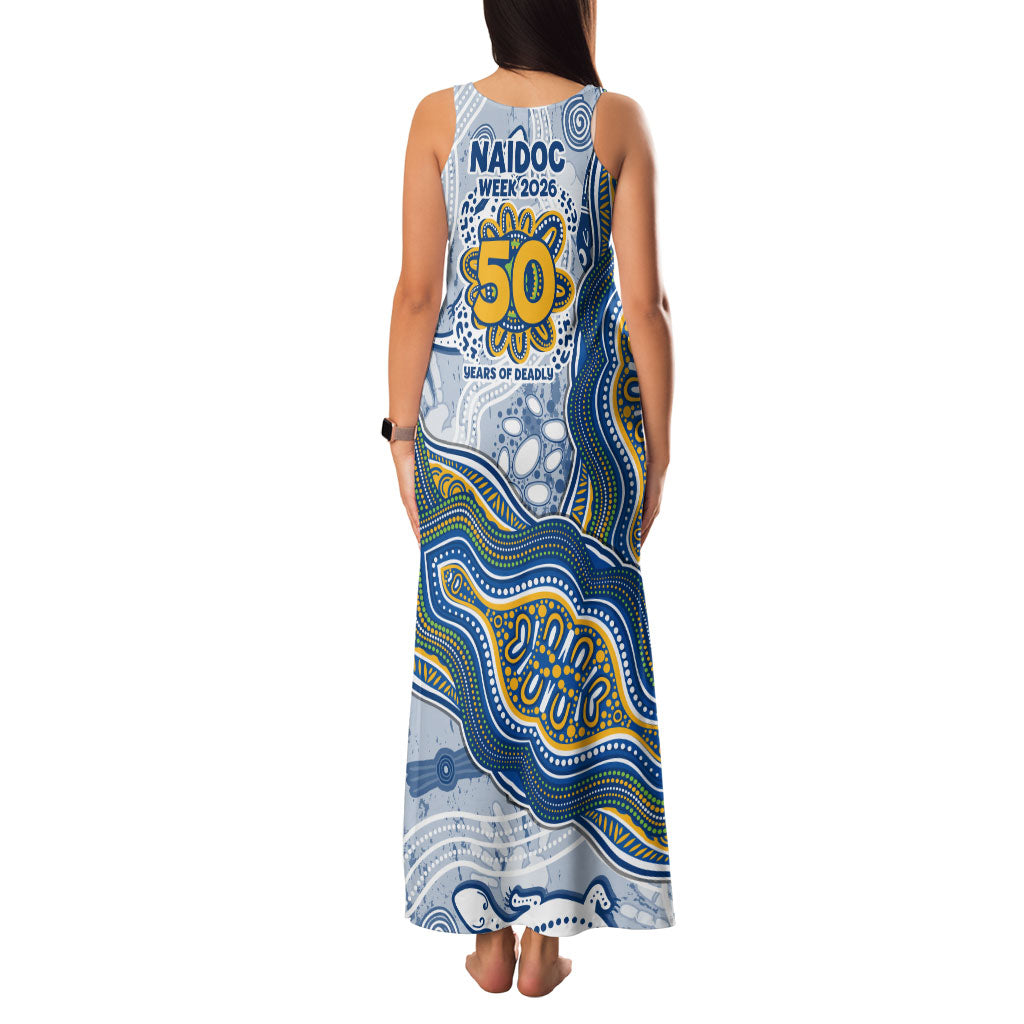 Parramatta Eels NAIDOC Week 2026 Family Matching Tank Maxi Dress and Hawaiian Shirt First Nations of Australia Aboriginal Mascot Rugby
