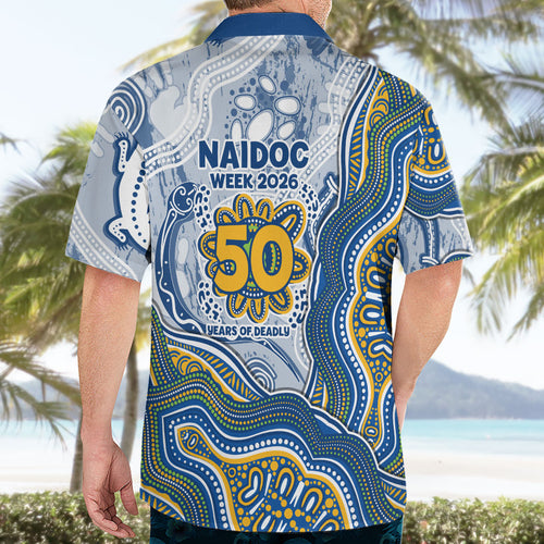 Parramatta Eels NAIDOC Week 2026 Hawaiian Shirt First Nations of Australia Aboriginal Mascot Rugby