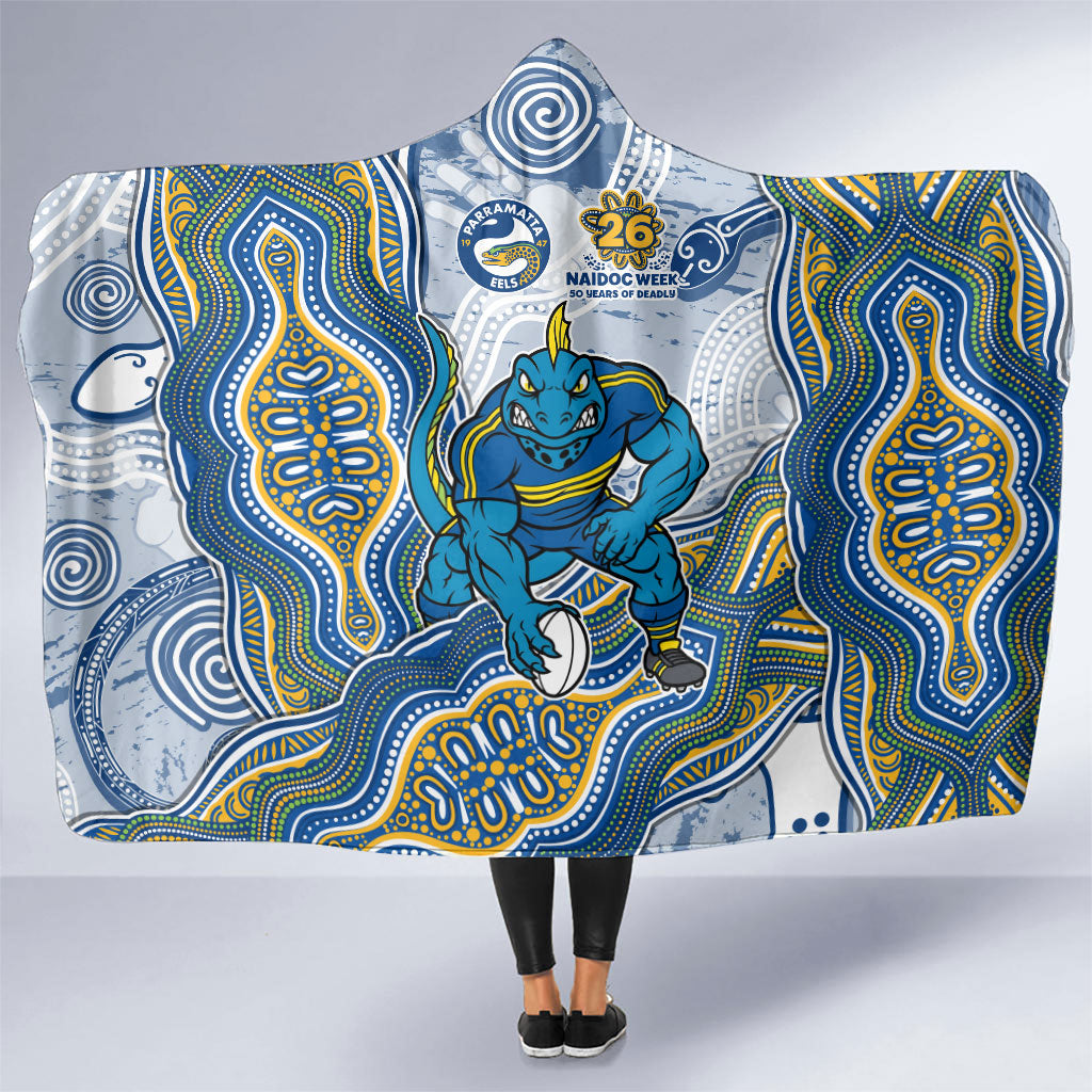 Parramatta Eels NAIDOC Week 2026 Hooded Blanket First Nations of Australia Aboriginal Mascot Rugby