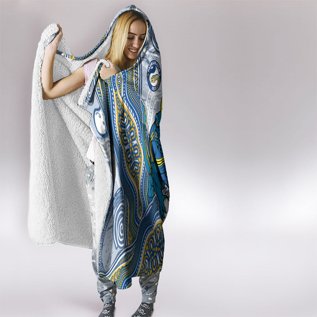 Parramatta Eels NAIDOC Week 2026 Hooded Blanket First Nations of Australia Aboriginal Mascot Rugby