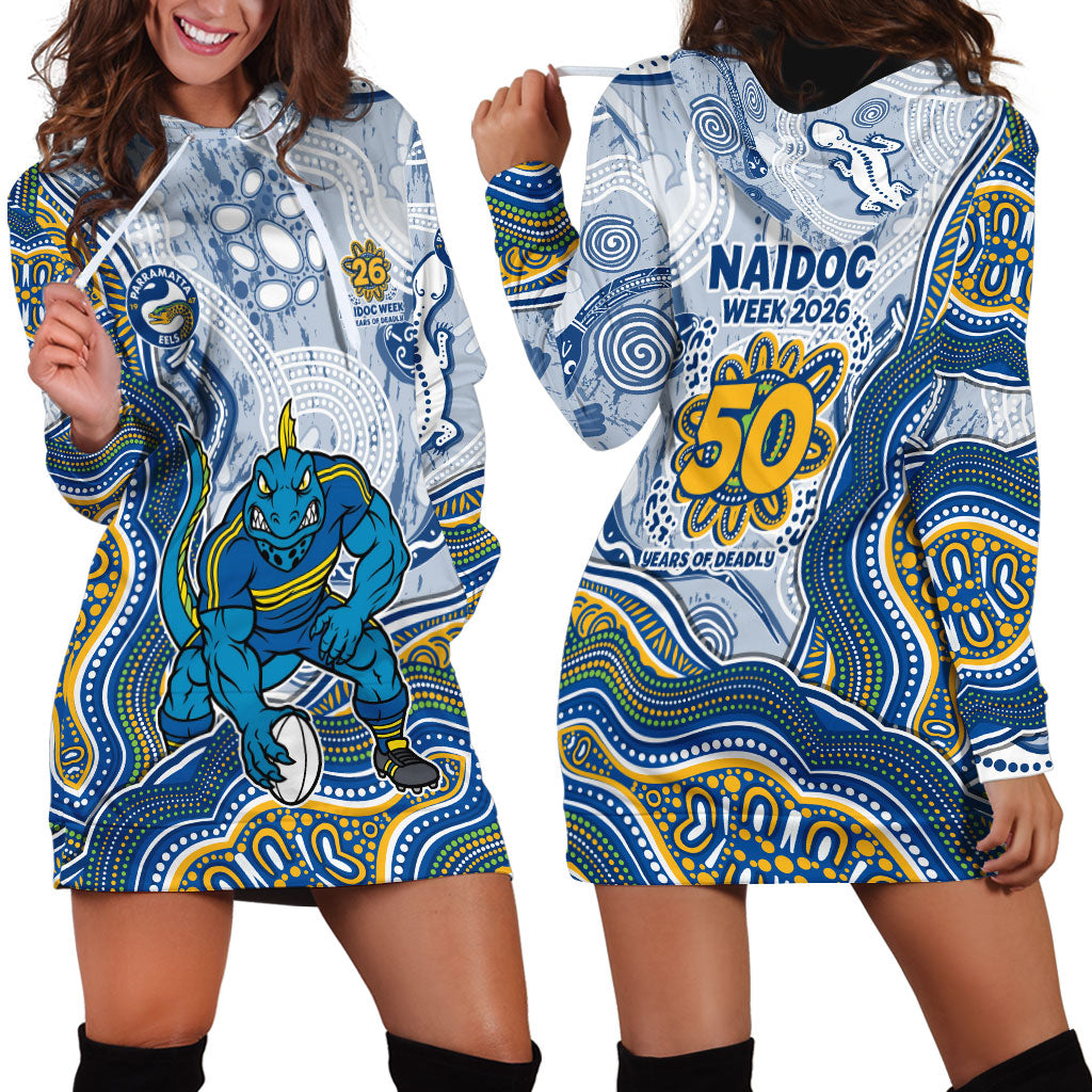 Parramatta Eels NAIDOC Week 2026 Hoodie Dress First Nations of Australia Aboriginal Mascot Rugby