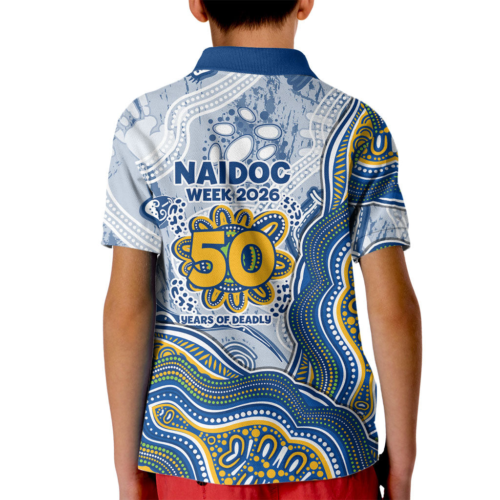 Parramatta Eels NAIDOC Week 2026 Kid Polo Shirt First Nations of Australia Aboriginal Mascot Rugby
