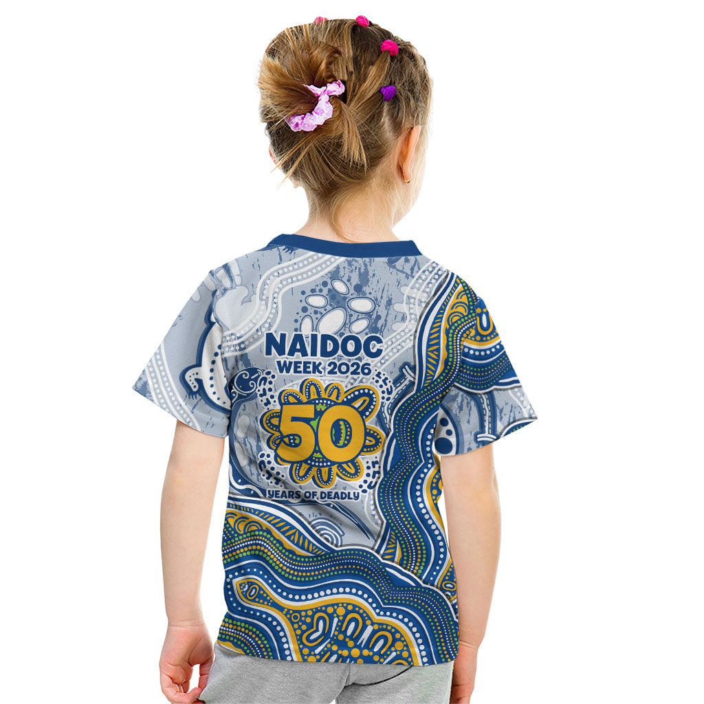 Parramatta Eels NAIDOC Week 2026 Kid T Shirt First Nations of Australia Aboriginal Mascot Rugby